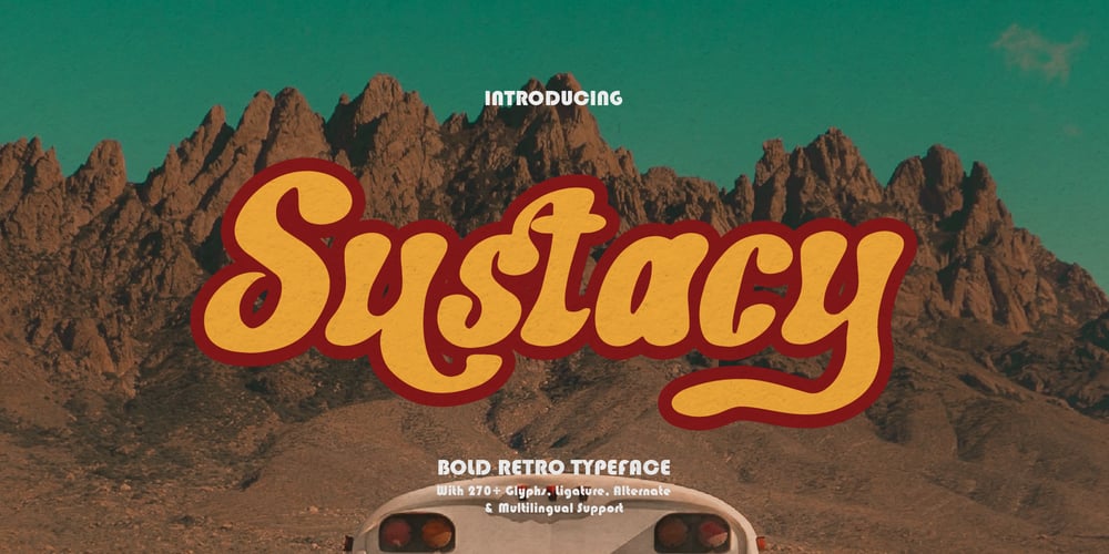 Sustacy font