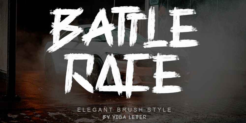 Battle Race font