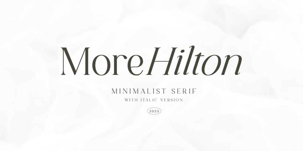 More Hilton font