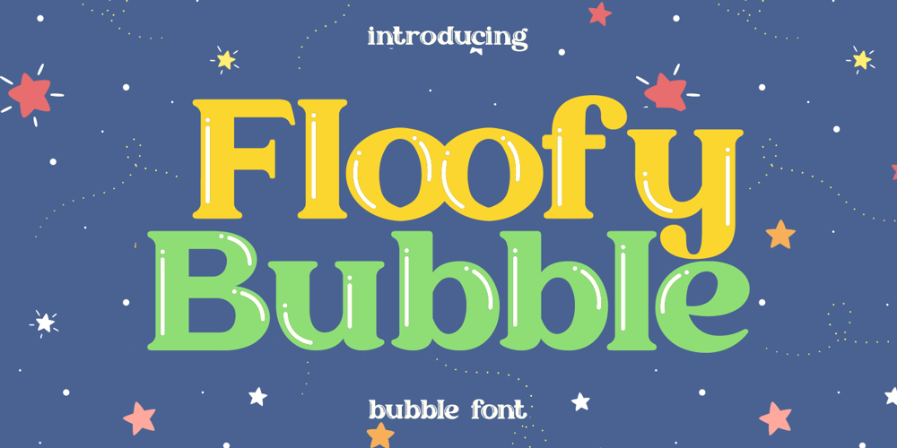 Floofy Bubble font