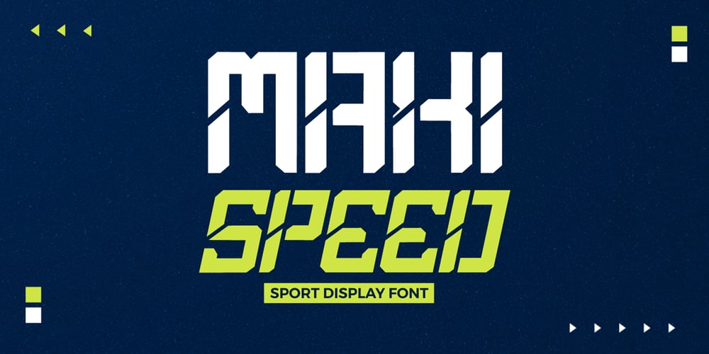 Maxispeed font