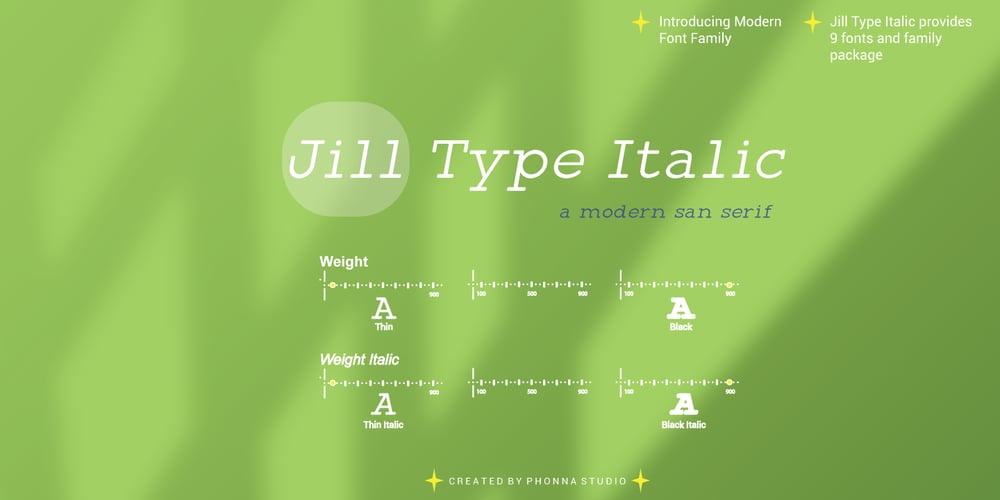 Jill Type Italic font