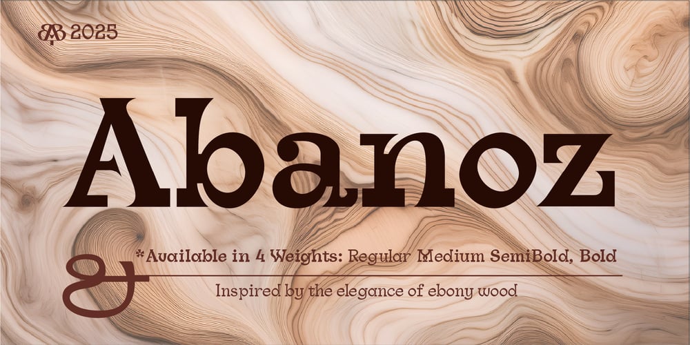 Abanoz font