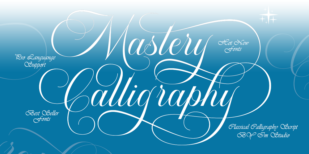 Mastery Calligraphy font