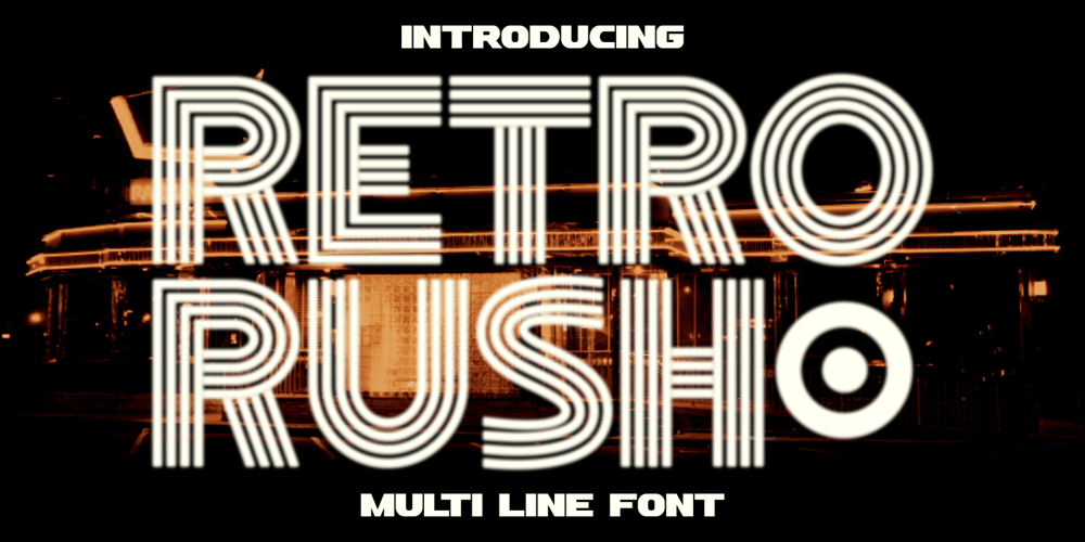 Retro Rush font