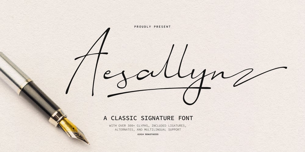 Aesallyn font