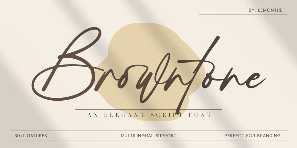 Browntone font