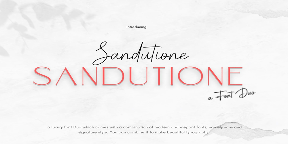 Sandutione font