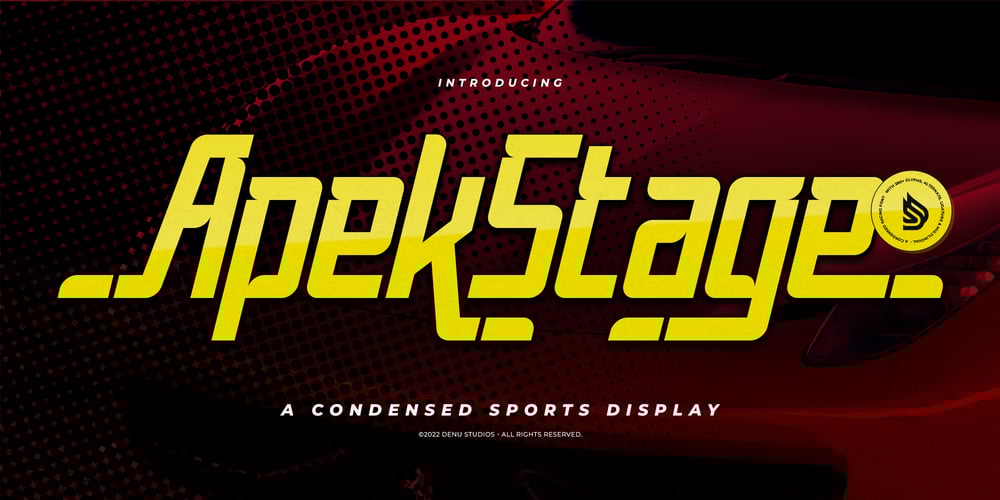 Apek Stage font