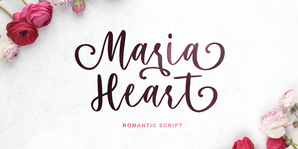 Maria Heart font
