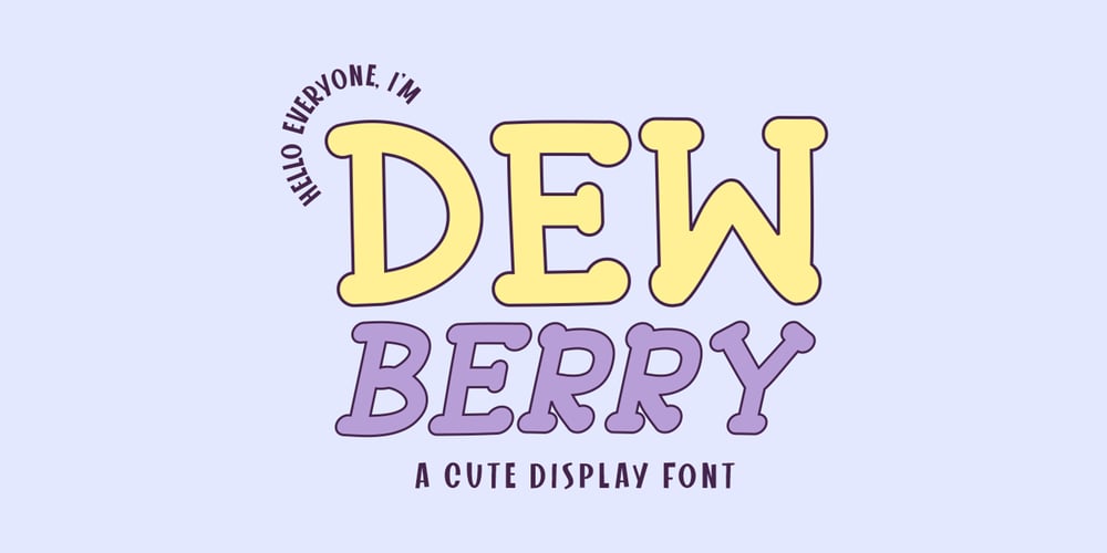 Dewberry font