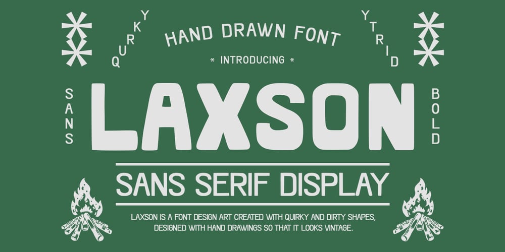 Laxson font
