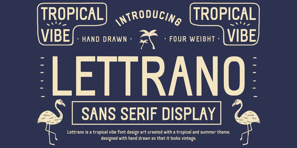 Lettrano font
