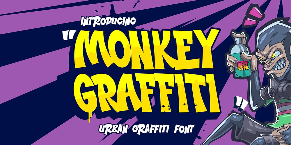 Monkey Graffiti font