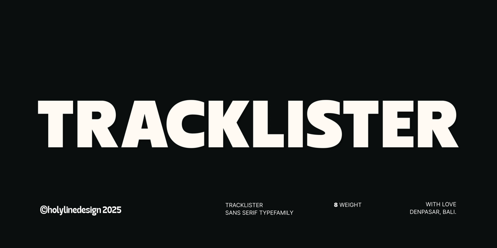 Tracklister font