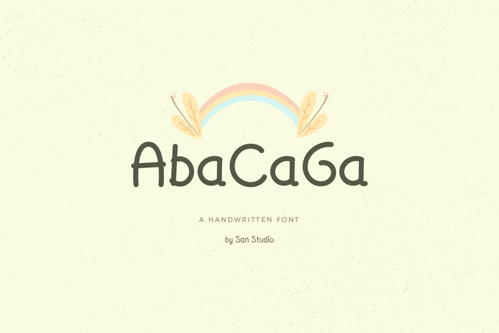 AbaCaGa font