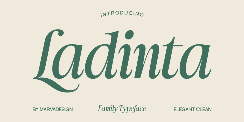 Ladinta font