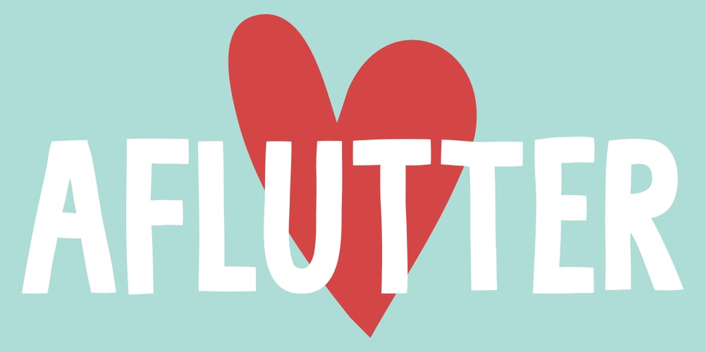 Aflutter font