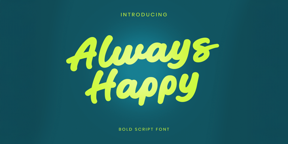 Always Happy font