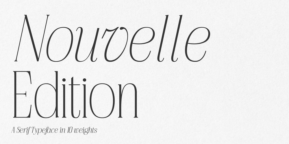 Nouvelle Edition font