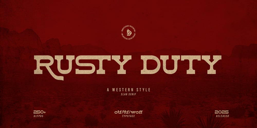 Rusty Duty font