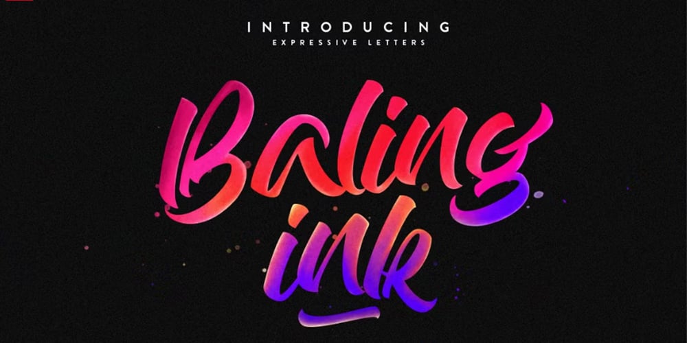 Baling Ink font