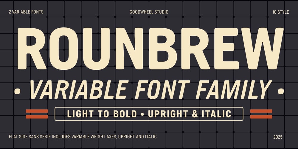 GW Rounbrew font