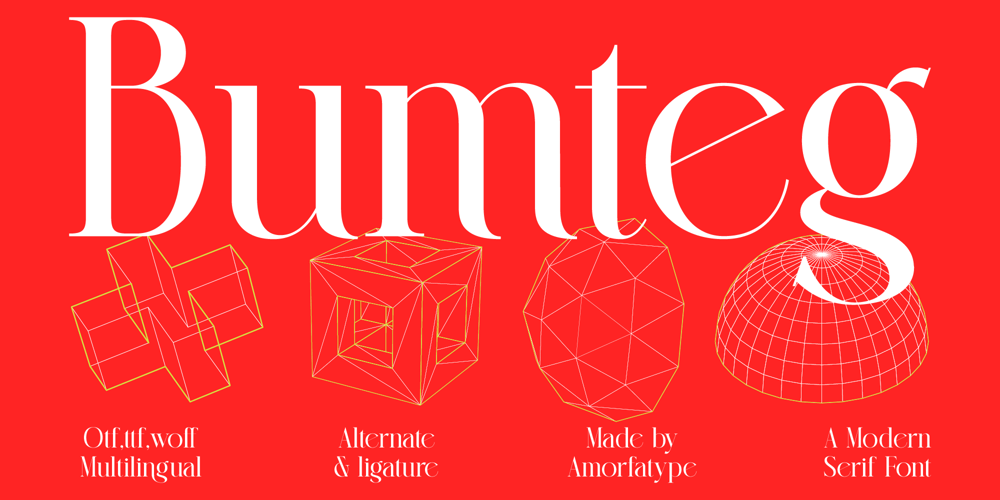 Bumteg font