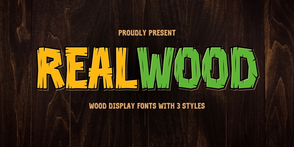 Realwood font