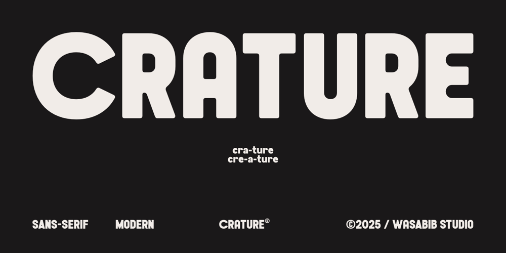 Crature font