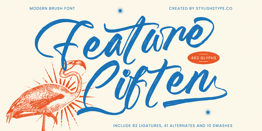 Feature Liften font