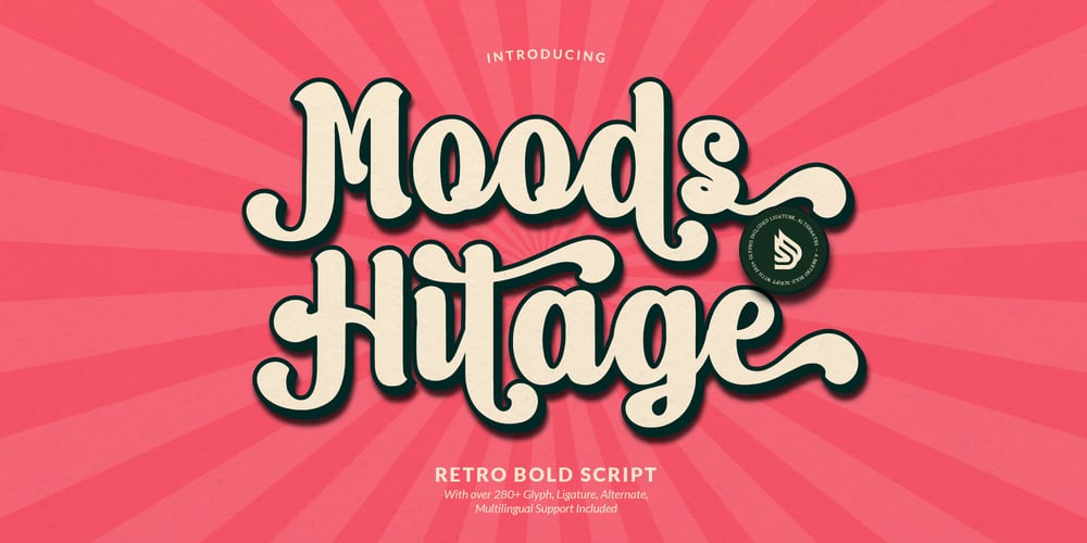 Moods Hitage font