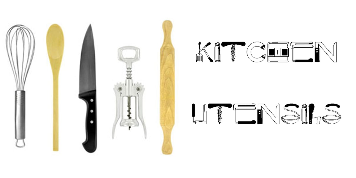 Kitchen Font Spoons Kitchen Utensils Font | Webfont & Desktop | MyFonts