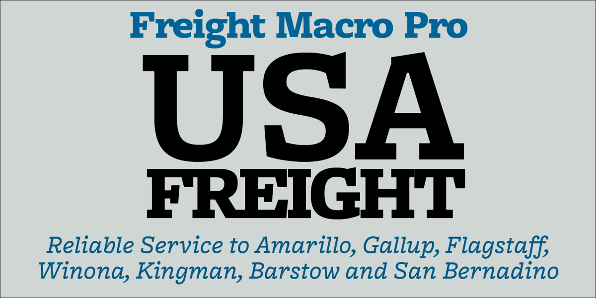 Freight Macro Pro Font | Webfont & Desktop | MyFonts