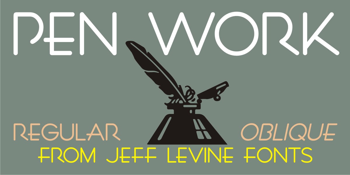 Penwin Font Pen Work JNL Font | Webfont & Desktop | MyFonts