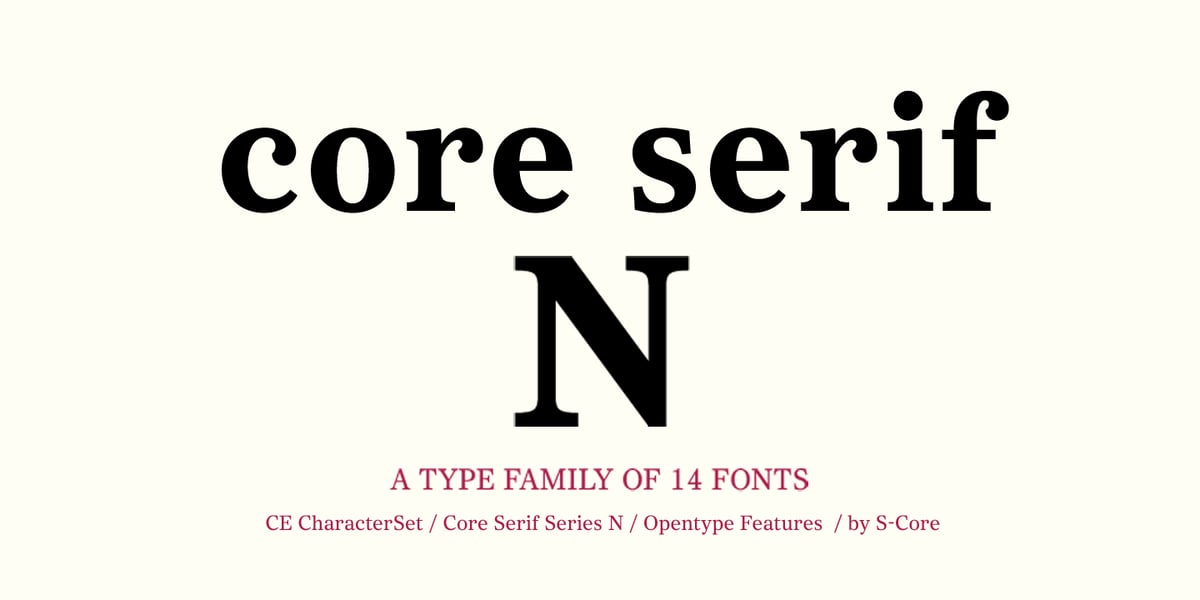 Core Serif N Font | Webfont & Desktop | MyFonts