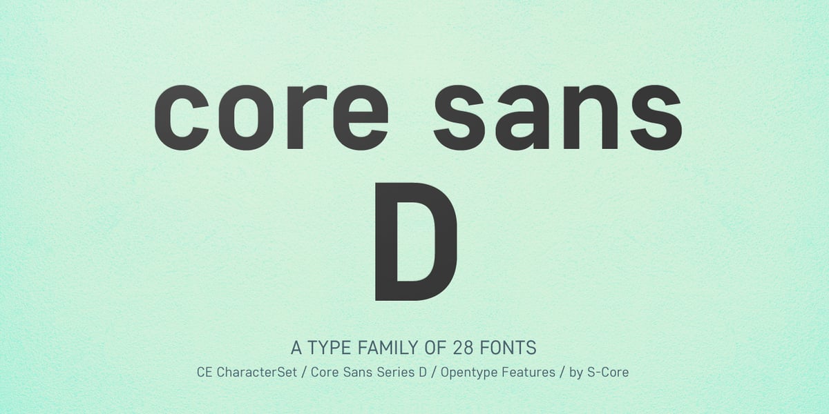 Core Sans D Font | Webfont & Desktop | MyFonts
