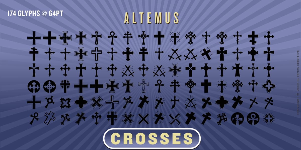 Altemus Crosses Font | Webfont & Desktop | MyFonts