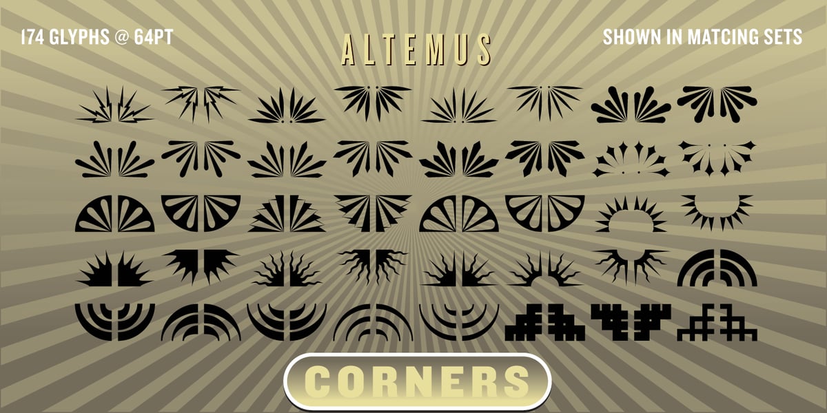 Altemus Corners Font | Webfont & Desktop | MyFonts