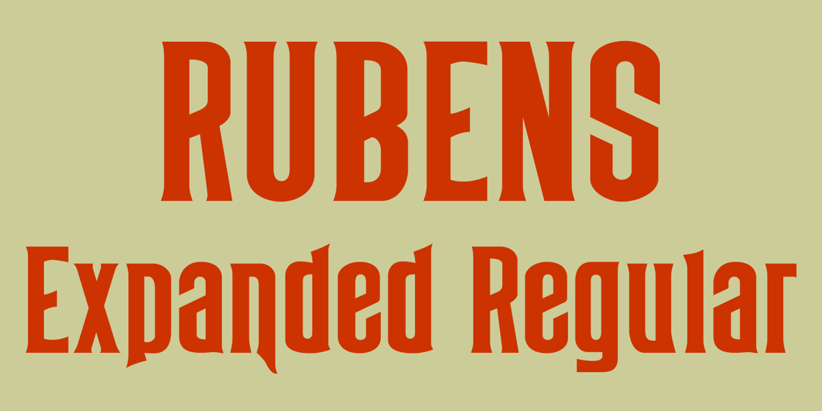 Rubens Expanded Regular Font | Webfont & Desktop | MyFonts