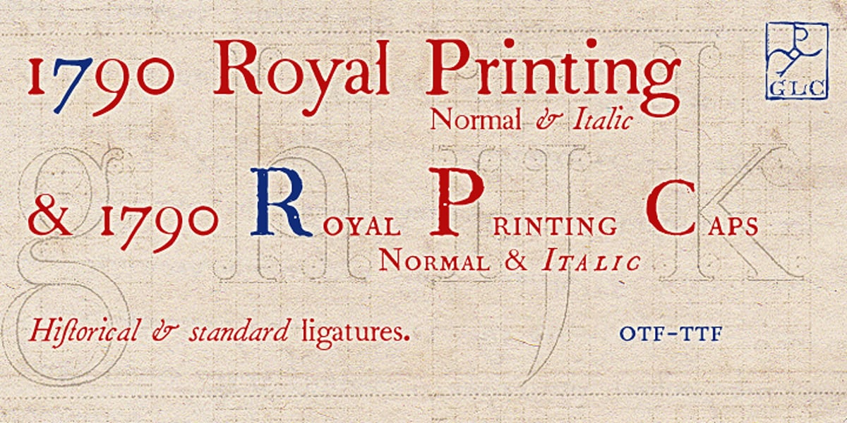 1790 Royal Printing Font | Webfont & Desktop | MyFonts