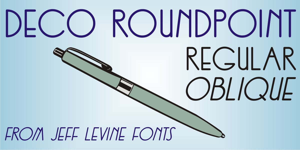 Deco Roundpoint JNL Font | Webfont & Desktop | MyFonts