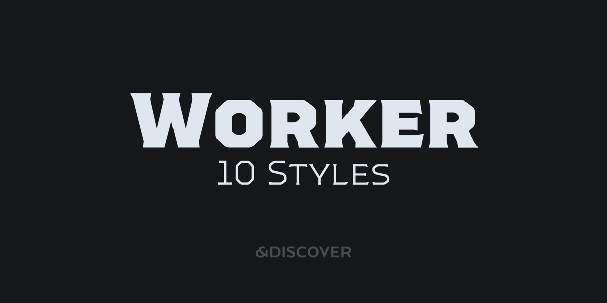 Worker Font | Webfont & Desktop | MyFonts