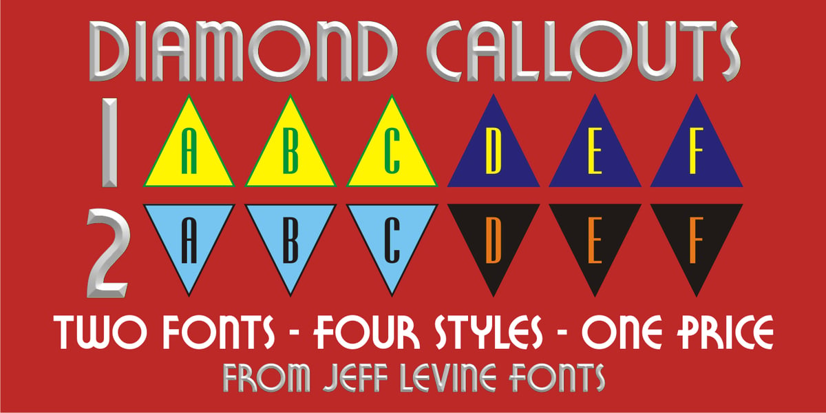 Call Out Font Color Diamond Callouts JNL Fuente | Webfont & Desktop | MyFonts