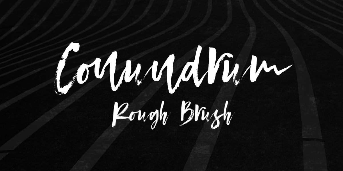 Conundrum Font | Webfont & Desktop | MyFonts