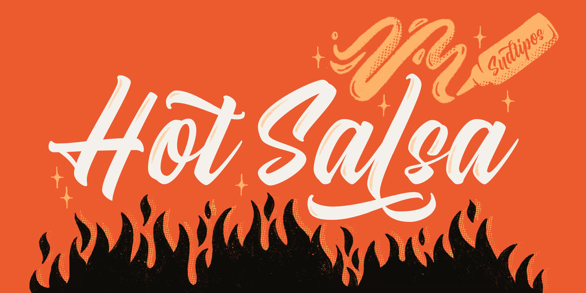 Salsa Lettering Styles Hot Salsa Font | Webfont & Desktop | MyFonts
