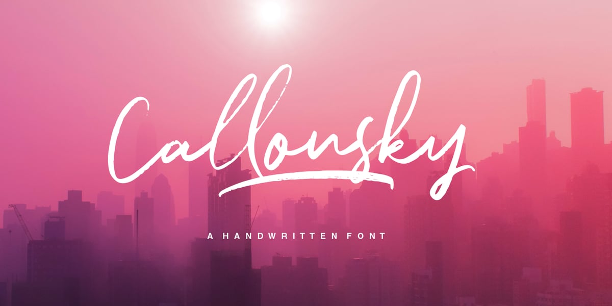 Callonsky Script Font | Webfont & Desktop | MyFonts