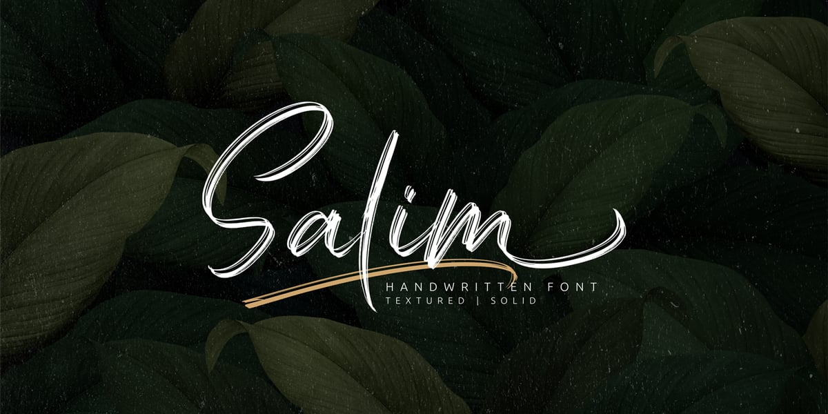 Salim Font | Webfont & Desktop | MyFonts