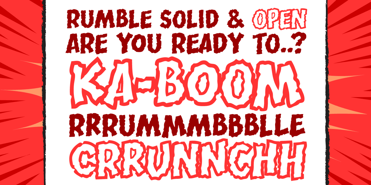 Rumble Font | Webfont & Desktop | MyFonts