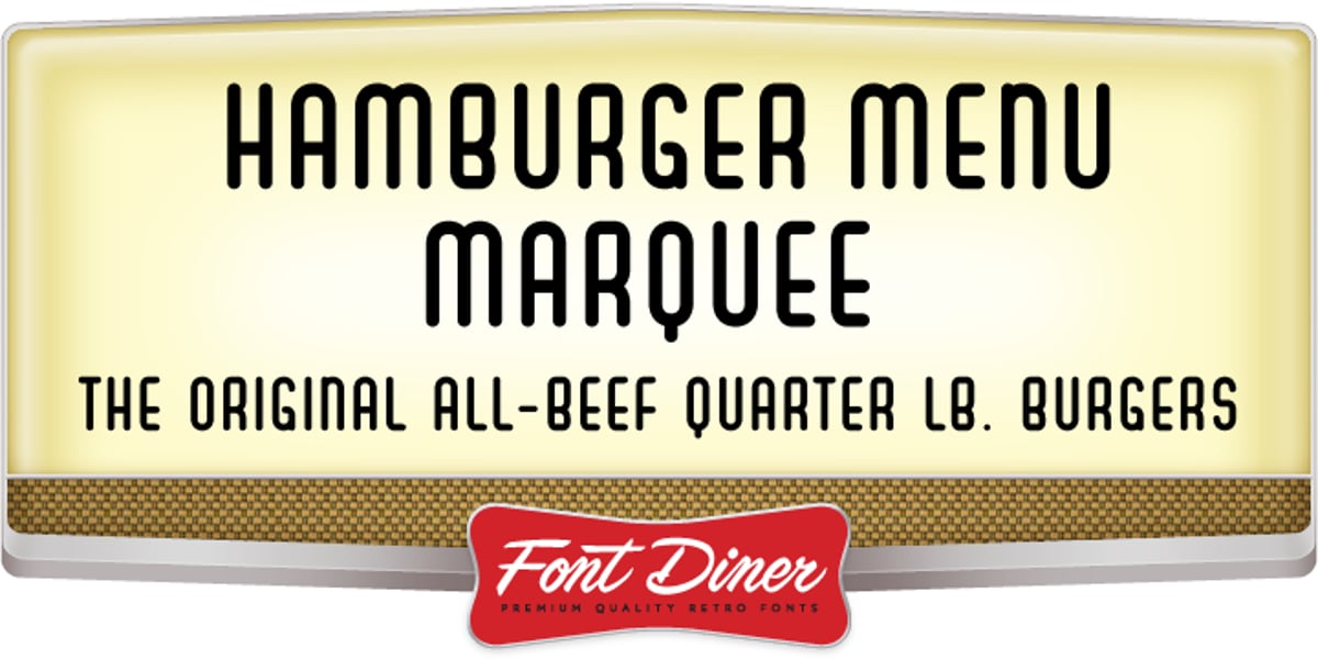 Hamburger Menu Marquee Font | Webfont & Desktop | MyFonts